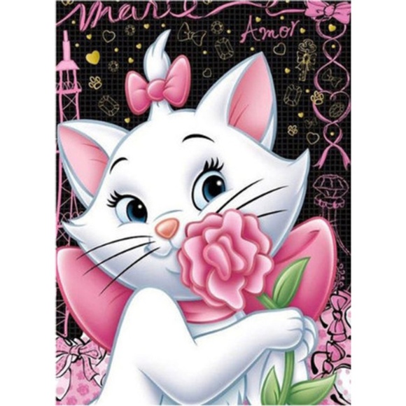 Disney Other - Disney Marie Aristocats 5D Rhinestone Mosaic Home Decoration